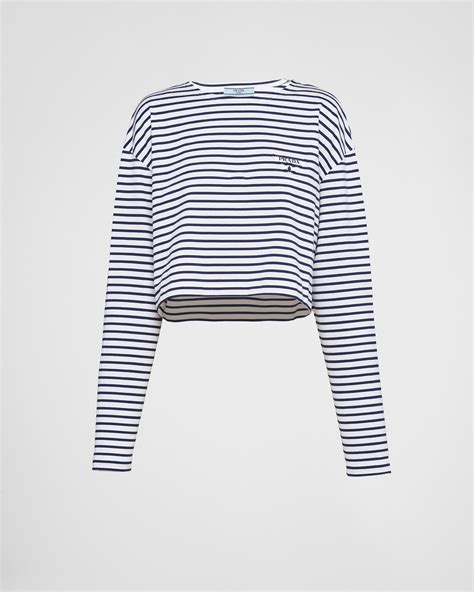 prada t shirt blue|prada long sleeve t shirt.